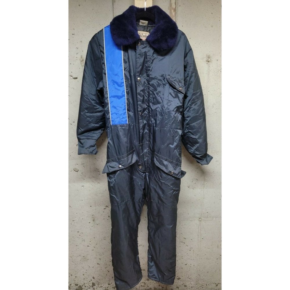 Walls Mens Blizzard Pruf Insulated Work Ski Coveralls USA Fur Retro Snow Large